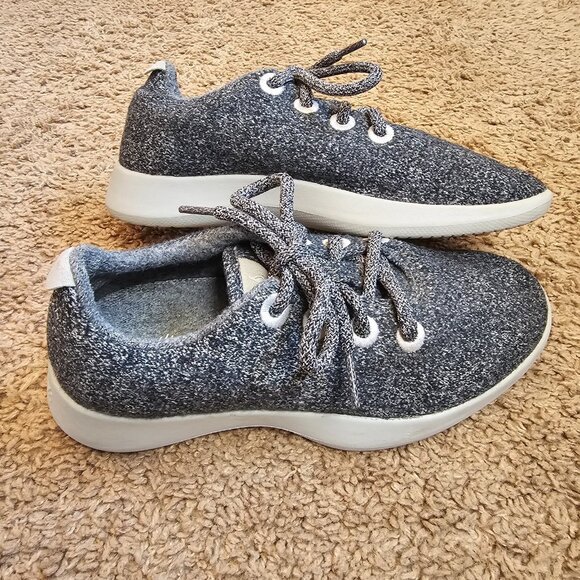 Allbirds Wool Runners Shoes Womens 6 Gray Wool Lace Up Athletic Sneakers - Picture 4 of 9